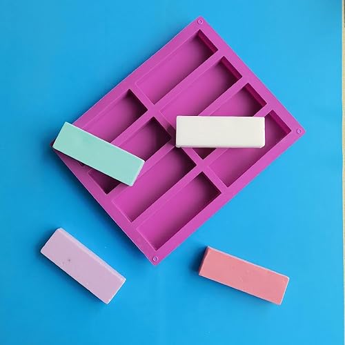 Miniatura 7 de Molde de silicona para barra de granola rectangular casera, 2 piezas, para barra energética, proteínas, chocolate, pasteles, barras de caramelo