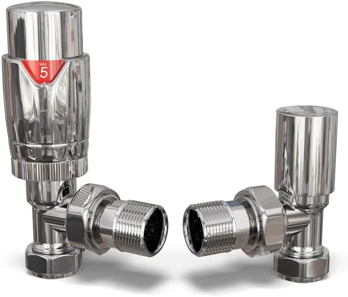 London Taps Straight Round Head Radiator Valve, Standard 15mm