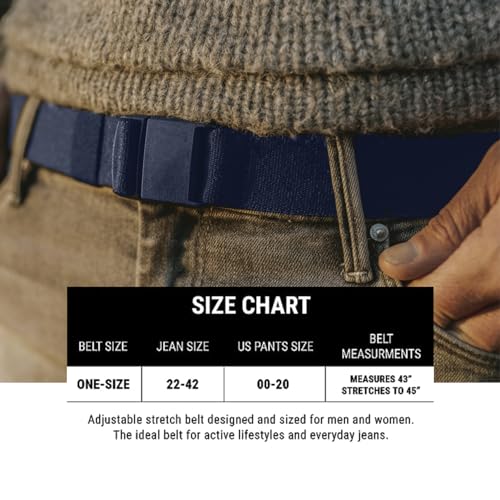 Image of JeltX Adjustable Elastic Belts for Men and Women, Non-Slip Stretch Belt with Magnetic Belt Buckle and Grippy Gel