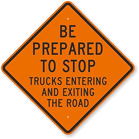 SmartSign Be Prepared to Stop Sign Cover