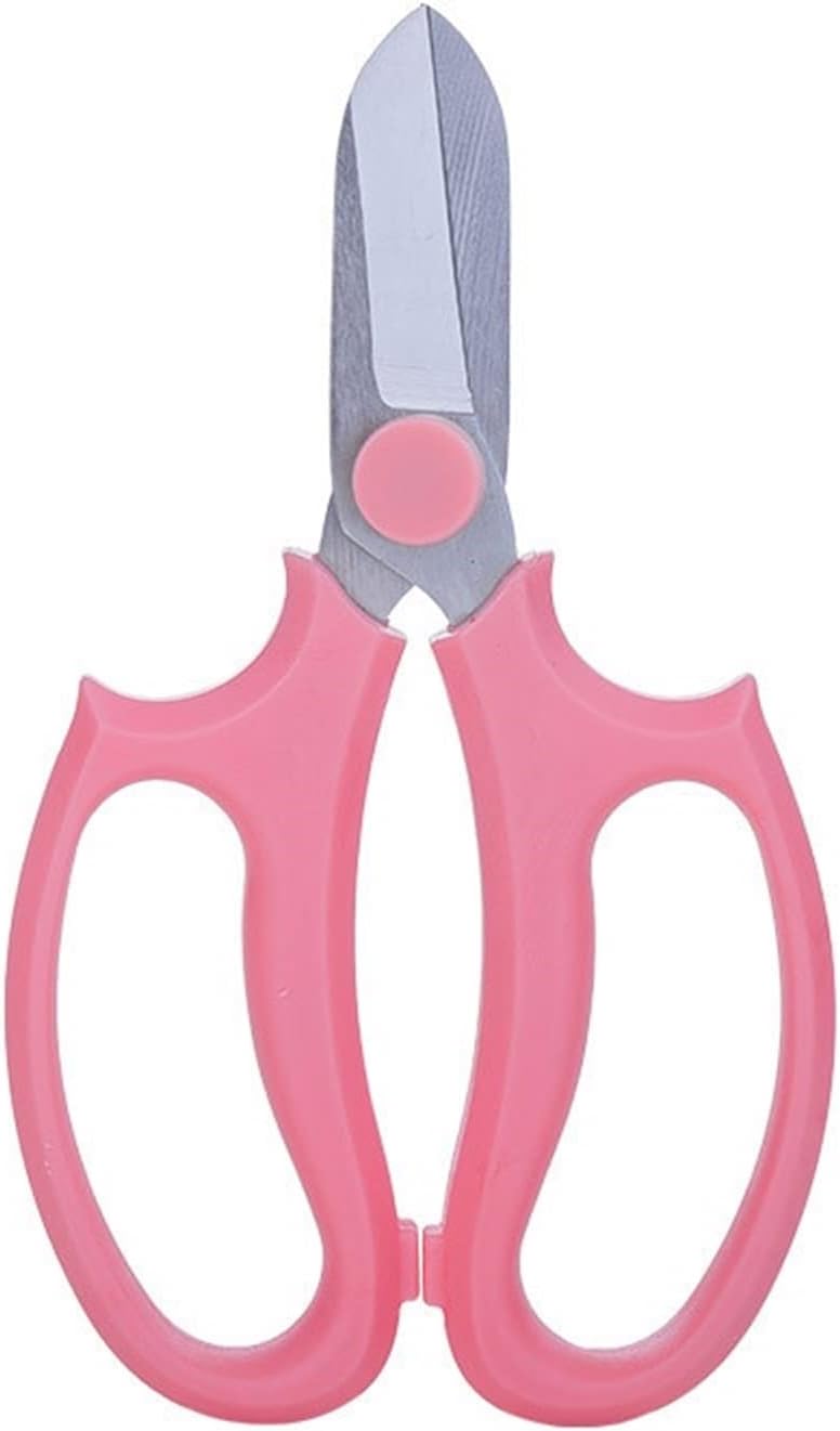 INLIMA Gardening Scissors Floral Pruning Scissors Garden Shears Tools Stainless Steel Garden Cut Flower Shop Flowers Pruning (Color : Pink)