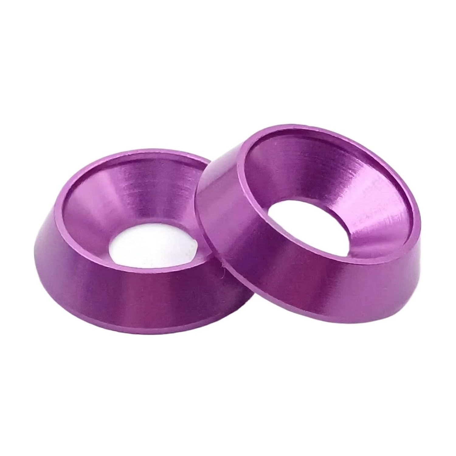 5pcs304 Stainless Steel Cup Washers,5-10pcs M3 M4 M5 M6 M8 Aluminum Colourful Countersunk Umbrella Flat Head Screw Concave Conical Washer(Purple,M8)