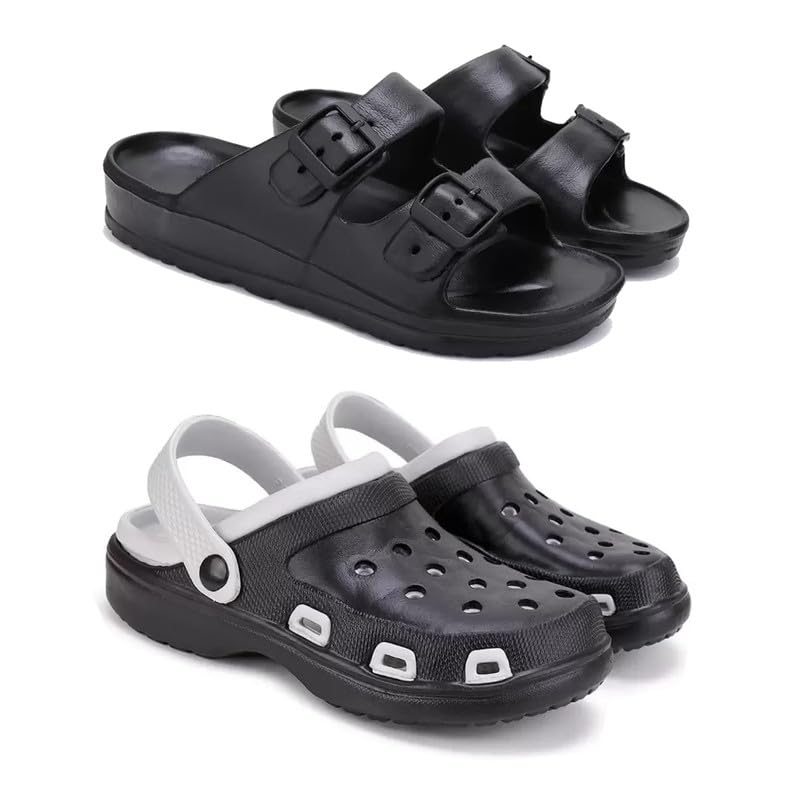 WINGSCRAFT Men's Rover Lightweight Comfortable| Slides|Clogs| Sandals with Adjustable Back Strap for Men Multicolor-image-23