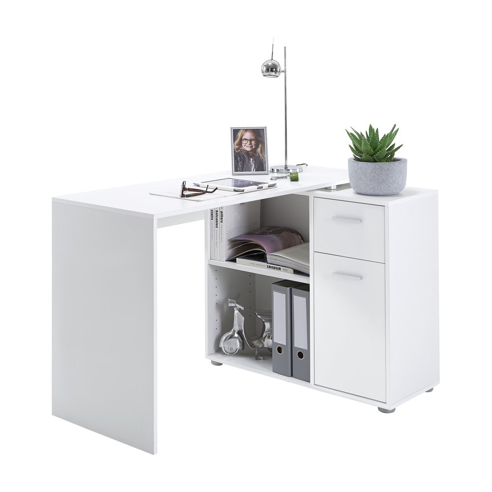FMD Albrecht, sosna, biała, 117 x 83 x 74 cm