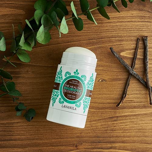 Lavanila The Healthy Probiotic Deodorant, Vanilla Eucalyptus 2Oz, 2 Pack - Natural Aluminum Free, Baking Soda Free Deodorant For Men And Women, Long Lasting Odor Protection, Solid Stick, Vegan #TOP3