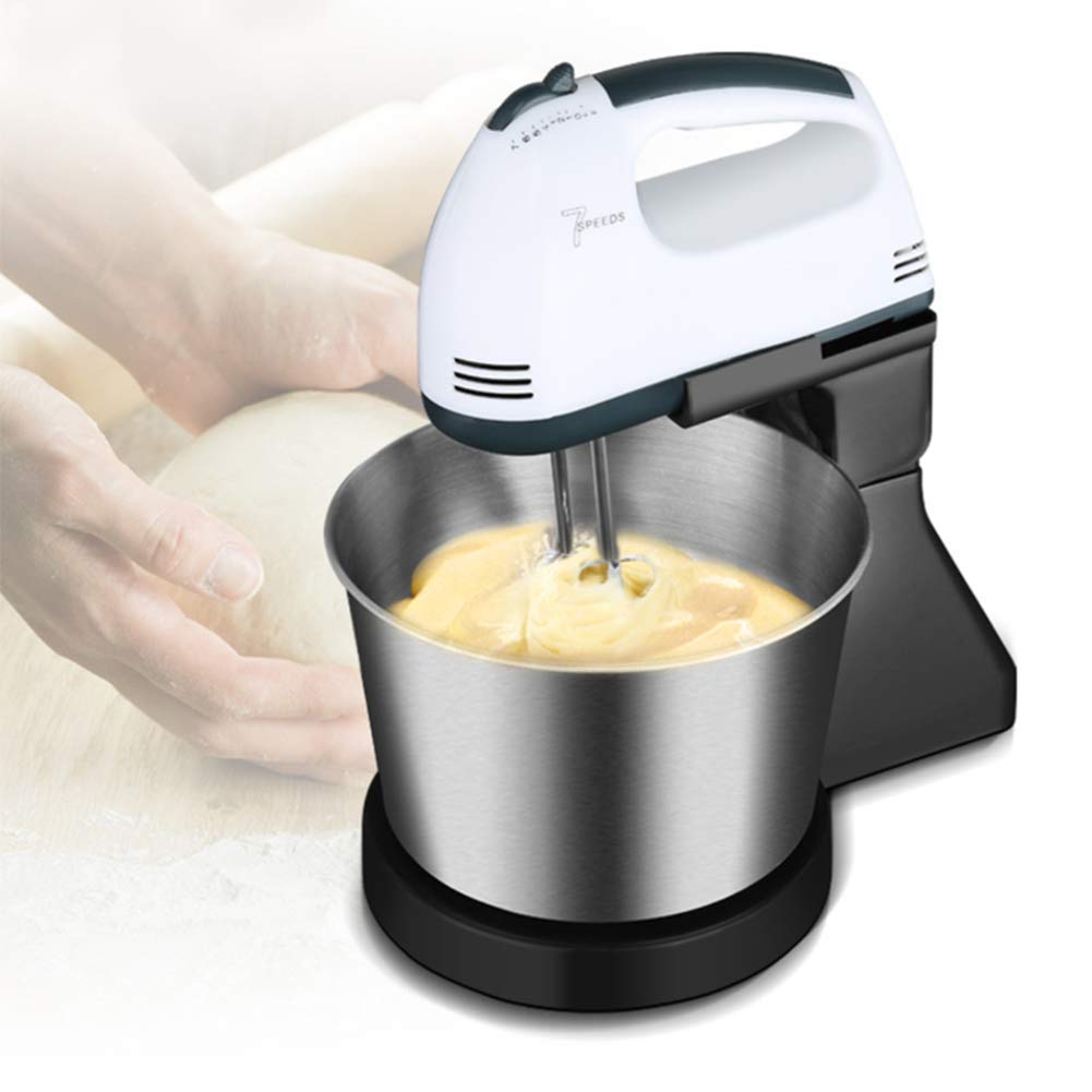 Impastatrice elettrica a Mano, Frusta a Mano Leggera a 7 velocità con Ciotola, per Cottura da Cucina Torta all'uovo Impastatrice elettrica Professionale Impastatrice per Dolci