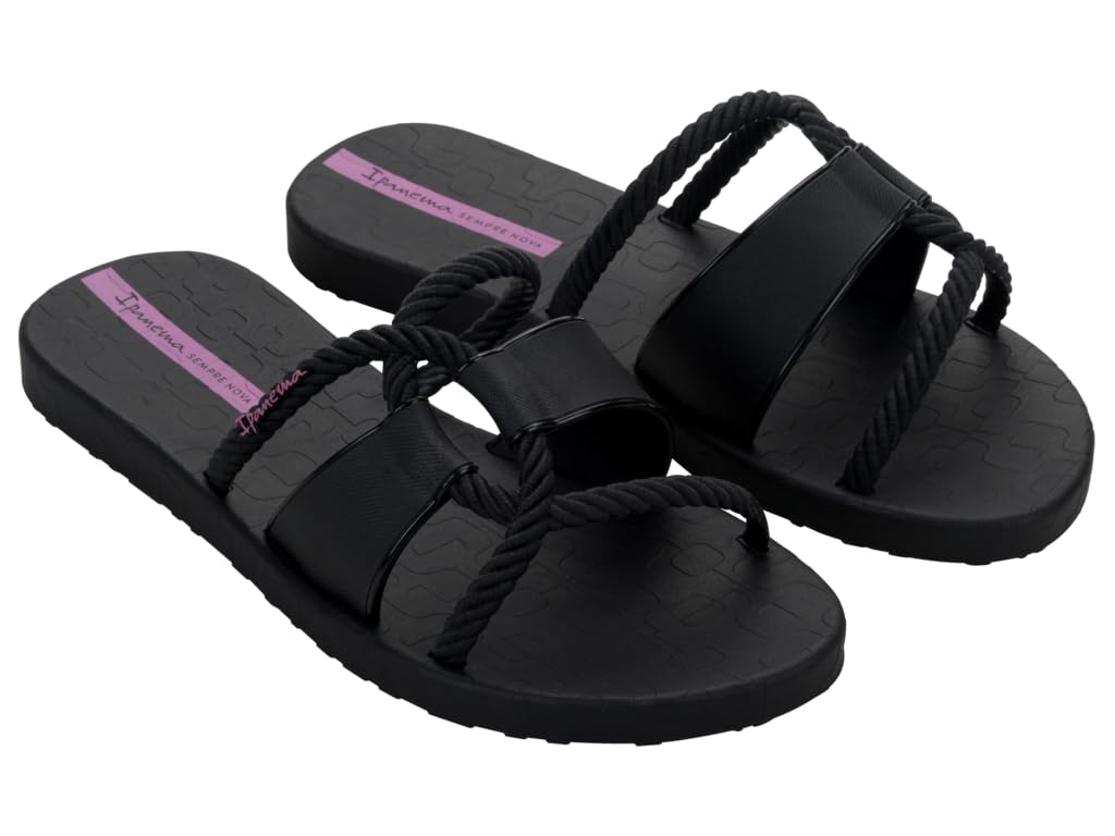 Ipanema Women's Diversa Slide Ad Slide Sandals, Black Lilac, 8.5 UK