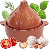 BOLVOUD 45-Second Ceramic Microwave Egg Maker, Fast Omelet Maker, Garlic Roaster for Delicious Breakfast, Garlic Keeper with Lid, Garlic Cooker, Garlic Baker, Egg on a Bagel Maker Pot