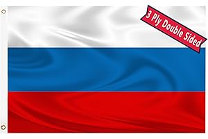 Russia Flag 3x5 Russian Flag with Bright Color & Durable Header