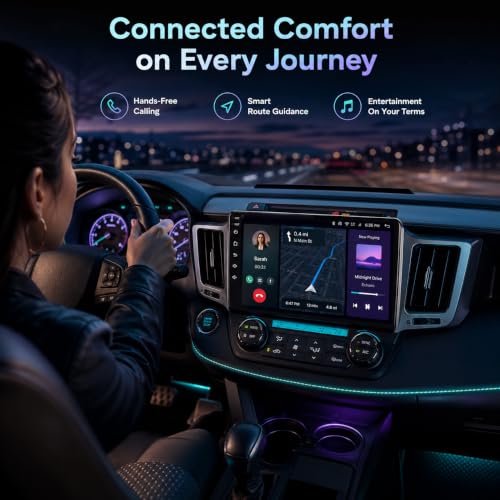 Image of 8core 6+128GB Android Car Radio Stereo for Toyota RAV4 2013-2018: 10.2 inch 1280 * 800 Touchscreen Wireless Carplay Android Auto Backup Camera Mirror Link GPS Bluetooth 5G WiFi FM DSP RDS