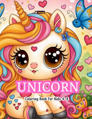 Unicorn Magic: Cute Unicorn Coloring Book For Kids 4-8