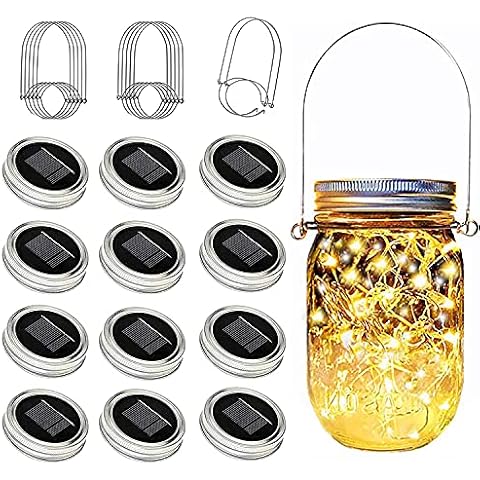 yeuago Mason Jar Solar Lights 12 Pack Cover