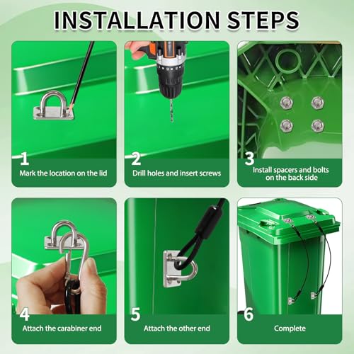 Image of Animal Proof Trash Can Locks