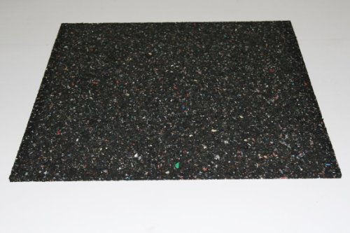 Gummimatte 1 cm Anti-Vibrationsmatte Antirutschmatte 100 x 60 x 1 cm, schwarz (Meterware)...
