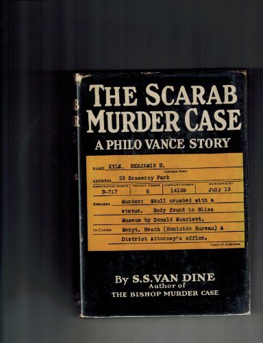The Scarab Murder Case B0019AI5F2 Book Cover