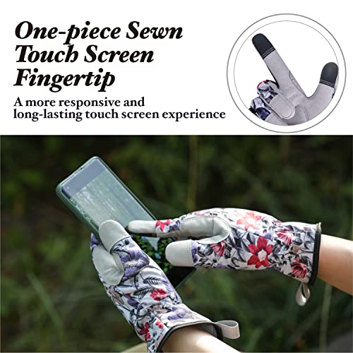 Toolant Gardening Gloves For Women, Thorn Proof Garden Gloves For Yard Work, Breathable And Touchscreen, Gift For Gardeners, Medium #TOP3