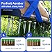 Briliantwerk Lawn Aerator with Adjustable Straps - for Lawn Aeration or as Screed Shoes - Lawn Aerator Shoes as Perfect Aerator Lawn Tool - incl. Two Nail Lengths - Lawn dethatcher - epoxy Shoes