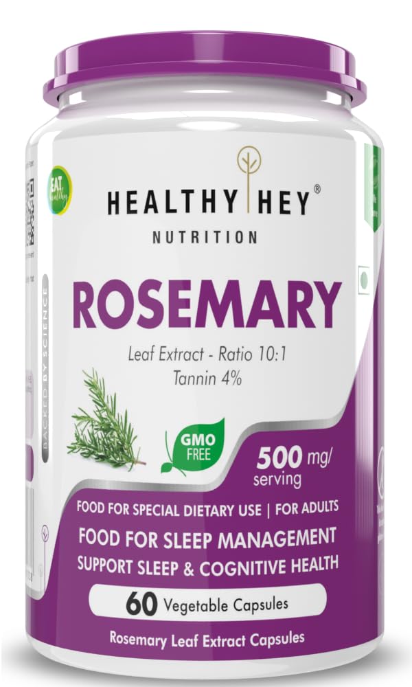 HealthyHey Nutrition Natural Rosemary Leaf Extract 60 vegetable capsules (B095SX59Z7) Amazon Price History, Amazon Price Tracker
