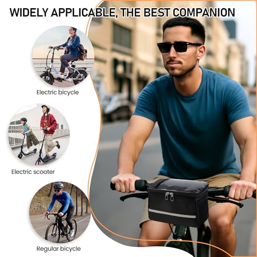 FZSECRIU lenkertasche Fahrrad,fahrradtasche Lenker,Cube ebike Korb,wasserdichte Herren Damen Fahrrad Lenkertasche ,Rennräder, Mountainbikes, Motorradtaschen Zubehör