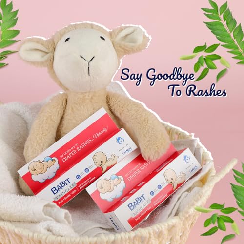 Image of Babit Rash Free Cream for Baby Pack of 2 (30g Each) - Neem, Aloe Vera & Yashada Bhasma | Diaper Rash Cream | Soothes, Heals & Protects Delicate Skin