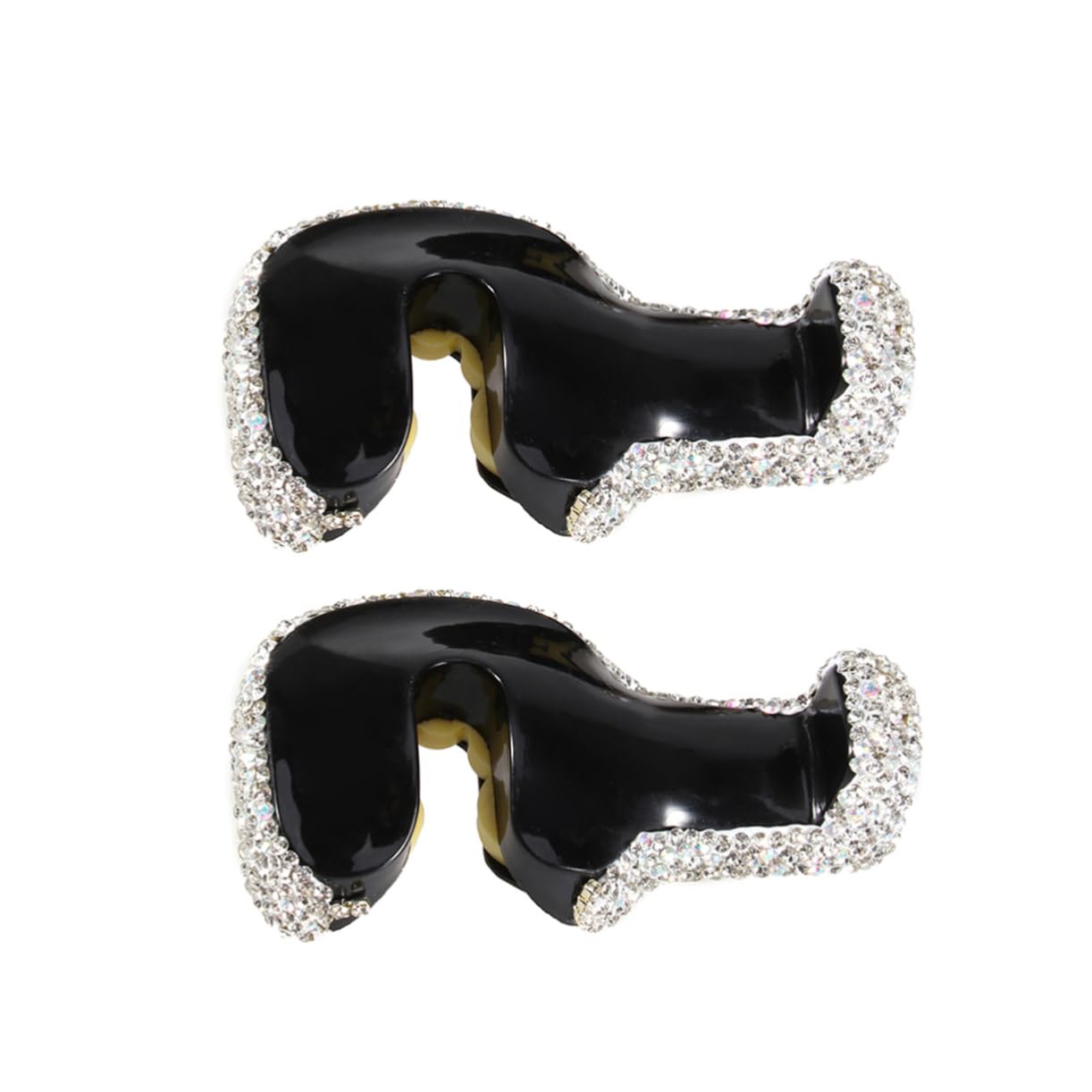 SOESFOUFU 2pcs Car Seat Hooks for Headrest Storage Bag Hooks Diamond Seat Back Hangers Auto Storage Holder Car Supplies Random Color