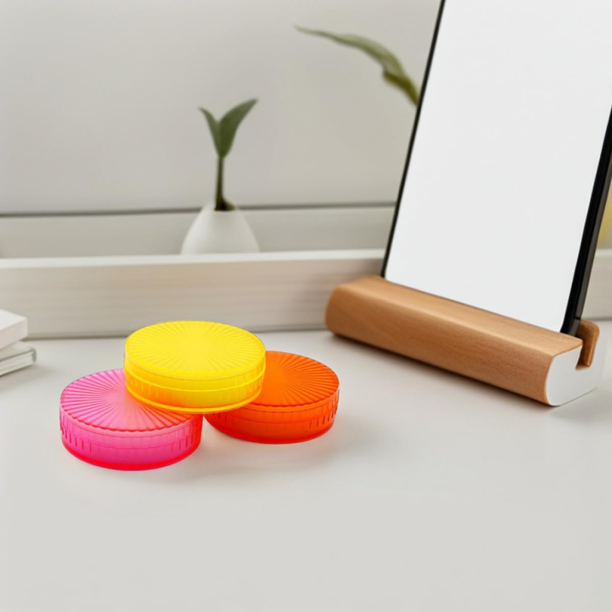 Éponge Ardoise Humide pour Compter L'argenté, Tampon en Éponge Antidérapant en Cylindre, Humidificateur Bout des Doigts, pour Bureau et Magasin Couleur Aléatoire