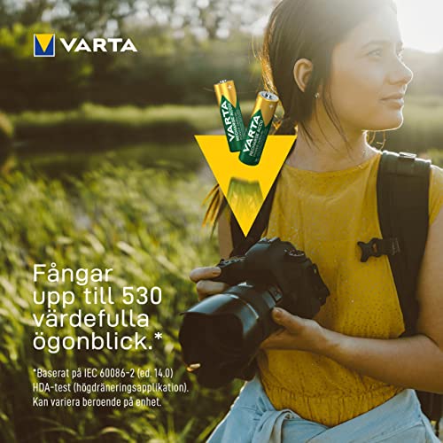 VARTA Piles Rechargeables AA Lot de 8 Recharge Accu Power 2600 mAh Ni MH sans Effet mémoire préchargées prêtes à 'emploi - vue 5