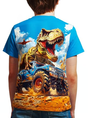 Image of Frogwill Boys Girls Shirts 3D Graphic T-Shirt Neon Clothes Short Sleeve Animal Print Tee 5-13 Years