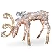 28 Inch Crystal Feeding Deer with 70 Clear Mini Lights () - National Tree DF-070003U