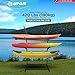 Get Out! Kayak Storage Rack Paddle Boat Stand for Garage, 4 Tier Free Standing Adjustable Outdoor Canoe Holder for Dock with Anchor Points, 420 lb Vertical Stand Alone Outside Paddle Board Floor Stand