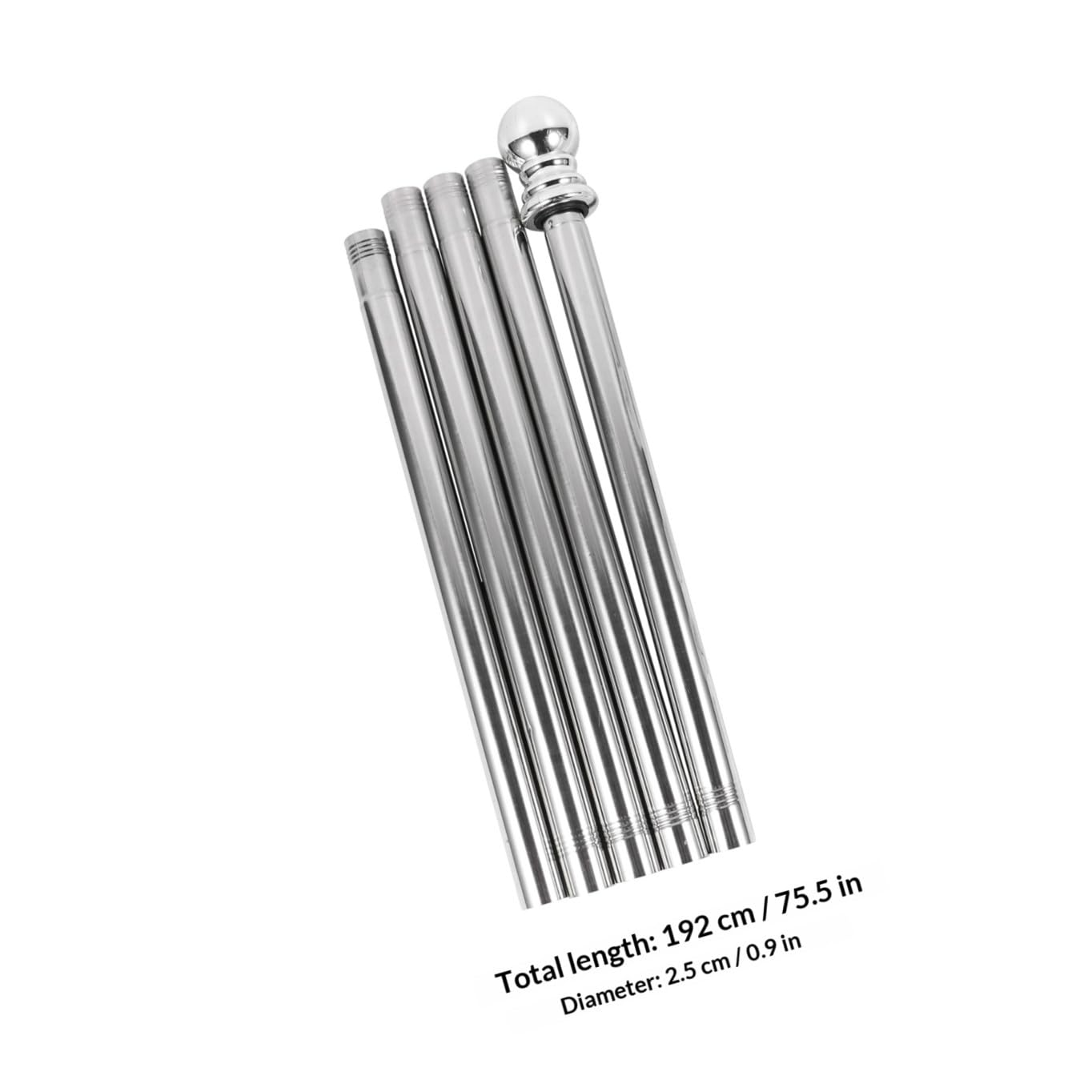 Set Asta Portabandiera 19 M in Acciaio Resistente con Base Pesante Bianca Kit Asta Bandiera Girevole da Parete Resistente alle Intemperie per Decorazioni Esterne e Giardino