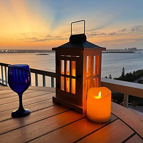 Raycare 6" X 3.25" Outdoor Waterproof Flameless Candles, Battery Operated Candles With Remote And Timers, Flickering Led Candles, Won't Melt, Ivory Frosted Plastic, Set Of 2 #TOP5
