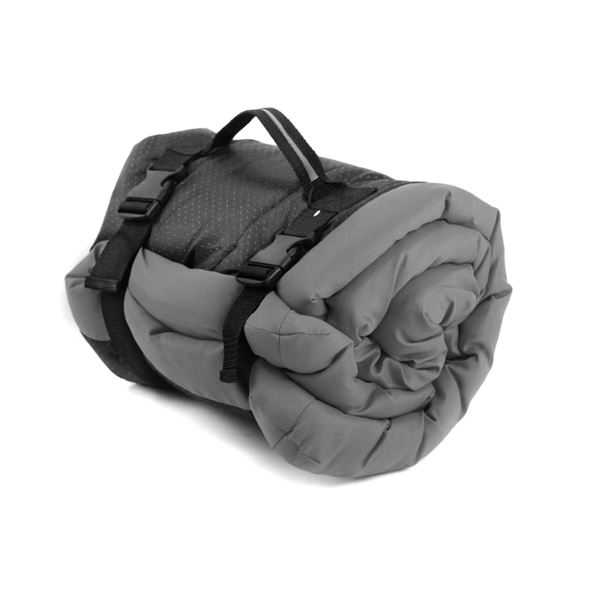 KMOCEPLY Foldable Waterproof Dog Bed Mattress with Non-slip Base, Portable Travel Dog Bed, Easy to Clean, Foldable and Rollable, Grey, Nylon, Large, Rectangular, Single Material