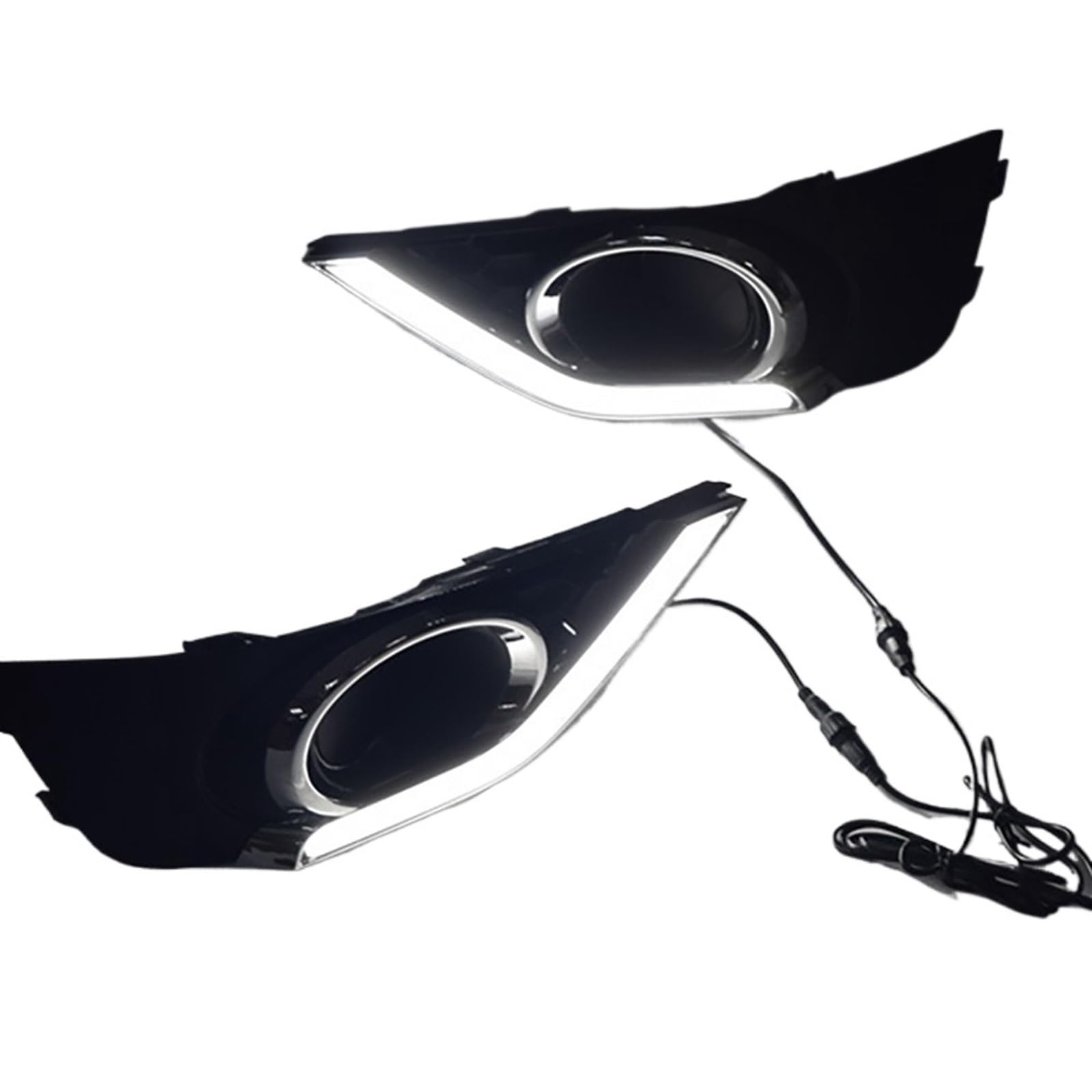 MEIZIYU LED DRL Front Bumper Fog Light Fit For BR-V BRV 2015-2017 Day Daytime Running Lamp Light Driving Turn Signal Light światła do jazdy dziennej do samochodów