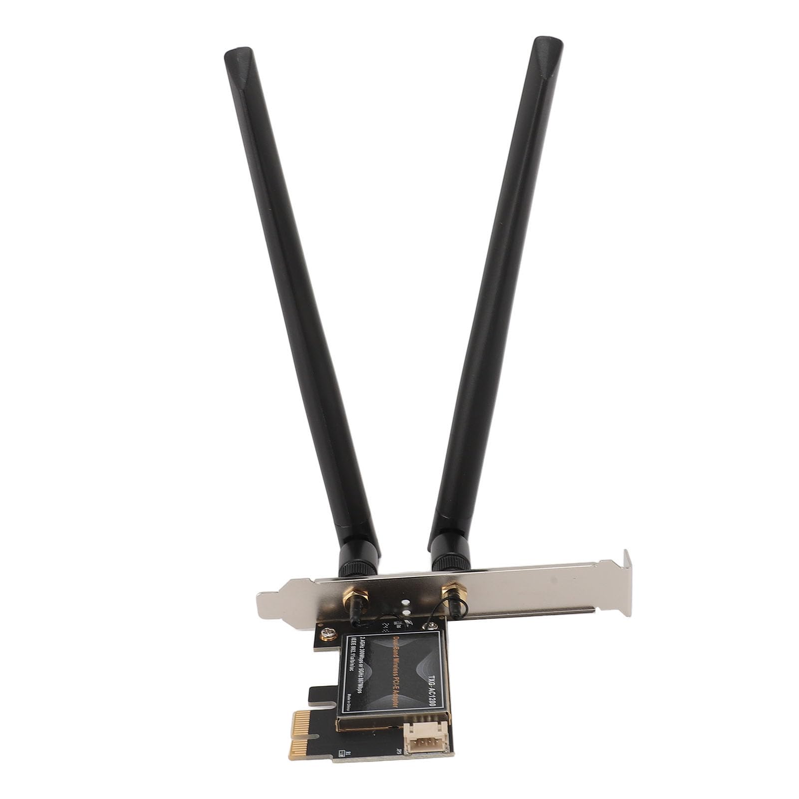 Hidyliu Carte WiFi 6E 6000Mbps Puissant Adaptateur Réseau Bluetooth 5.2 pour PC avec Double Antennes pour Un Usage Domestique (avec Base d'antenne Amovible)