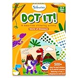 Skillmatics Dot It Sticker Art Activity - Dinosaurs, Mess-Free Fun for Kids, 500+ Stickers, Scrapbooking Craft Kits, Travel Toys, Gifts for Boys & Girls Ages 3, 4, 5, 6, 7