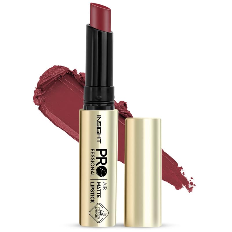 Image of INSIGHT Professional Air Matte Lipstick | Smooth Finish | All Day Comfort | Infused with Rosehip Oil and Avocado Butter | One Swipe Color - (Fiona) (3g)