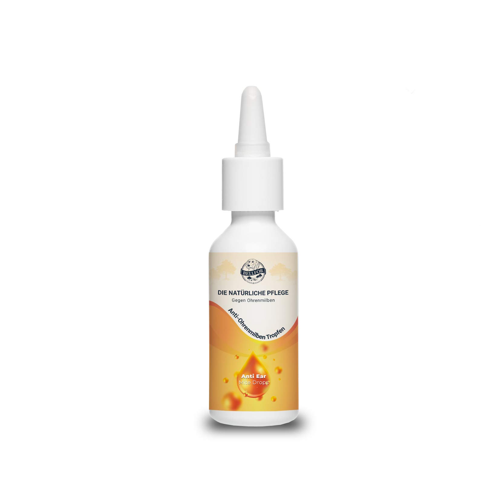 Bellfor Natural Ear Mite Drops for Dogs natural product specially developed to gently counteract ear mite infestation in dogs 50 ml
