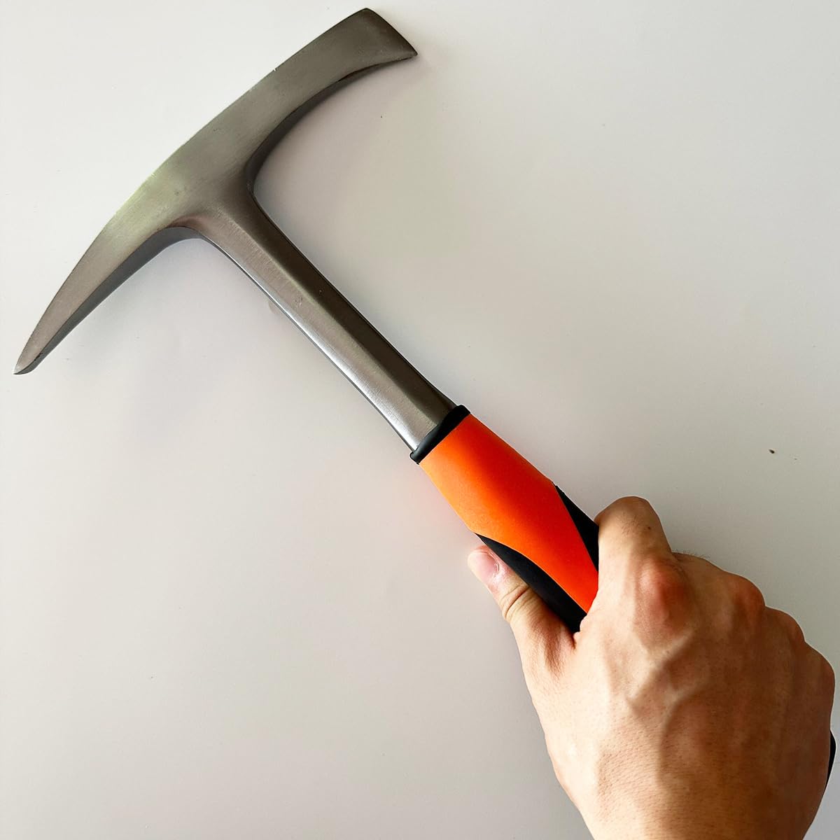 Martillo de soldadura/astillado, herramienta de eliminación de escoria de 28 onzas con construcción de acero forjado y mango de reducción de golpes, selección de roca, martillo de ladrillo forjado,