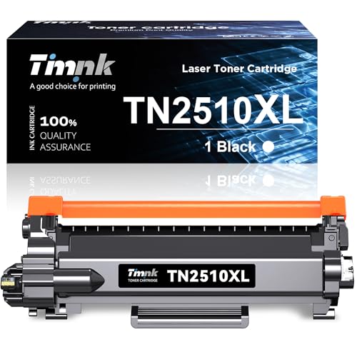 Timink TN 2510XL Toner de Alta Capacidad Compatible para Brother TN2510XL para HL L2400DW HL L2445DW MFC L2800DW MFC L2860DW DCP L2620DW DCP L2660DW Impresora Laser(1 Negro,3000 Paginas por Toner)