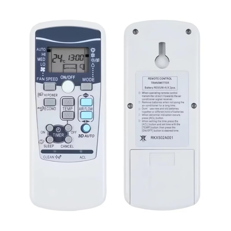 1 szt. Pilot do klimatyzatora Rkx502A001, Rkx502A001B, Rkx502A001C, Rkx502A001F, Rkx502A001G