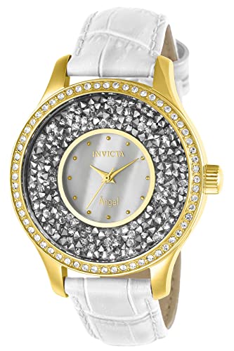 Invicta Women's Angel INV-24589 Gold Leather Quartz Fashion Watch