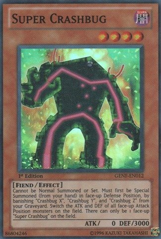 Yu-Gi-Oh! - Super Crashbug (GENF-EN012) - Generation Force - Unlimited Edition