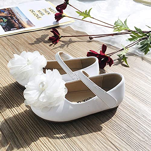 Image of Felix & Flora Toddler Flower Girl Dress Shoes - Girl Ballet Flats Party School Shoes Wedding
