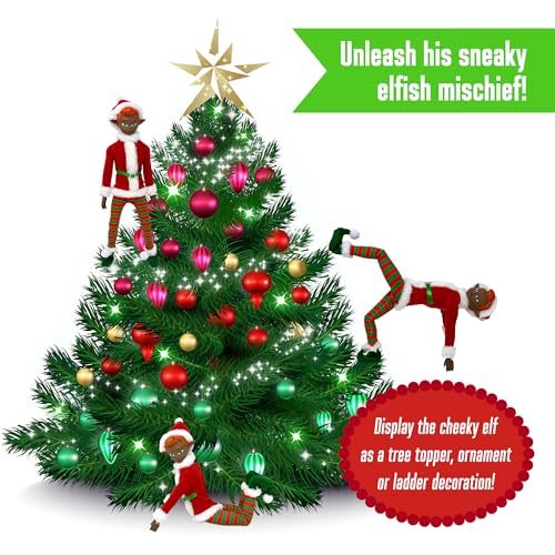 Muñeco Elfo Navideño Original de 12 pulgadas miniatura 7