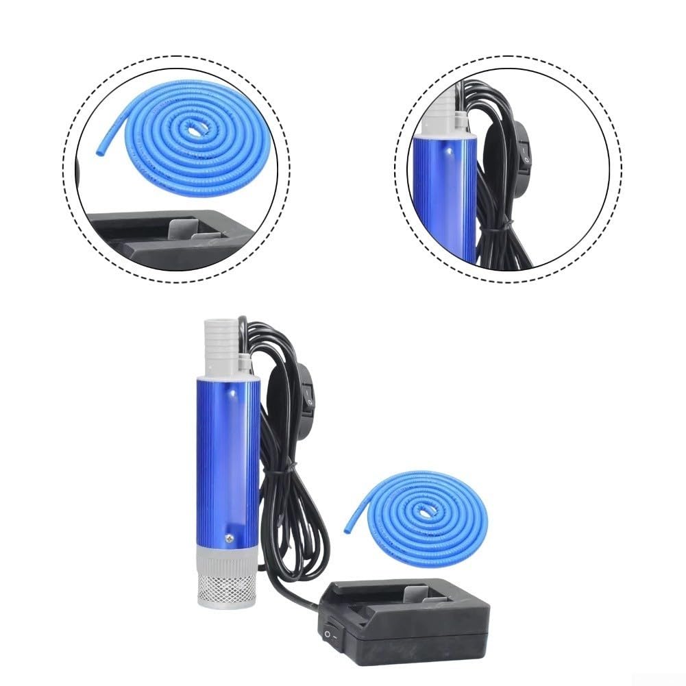 KiraKira Elektryczna pompa do transferu oleju, 21 V, bezprzewodowy ekstraktor płynu napędowego, 120 W, stop aluminium, do wymiany oleju silnikowego, z portem USB, rura 10 m