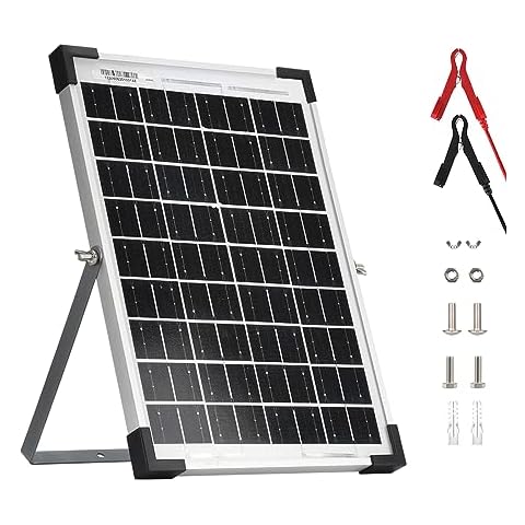 HISUNAGE 10W Monocrystalline Solar Panel for 12V Applications Cover