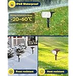 Kaxiida Solar Lights Outdoor Waterproof IP68, 3 Lighting Models Solar Powered Spot Lights Outdoor, 56LED Dusk to Dawn for Yard Patio Garden Pathway Landscape Lighting - Image 4