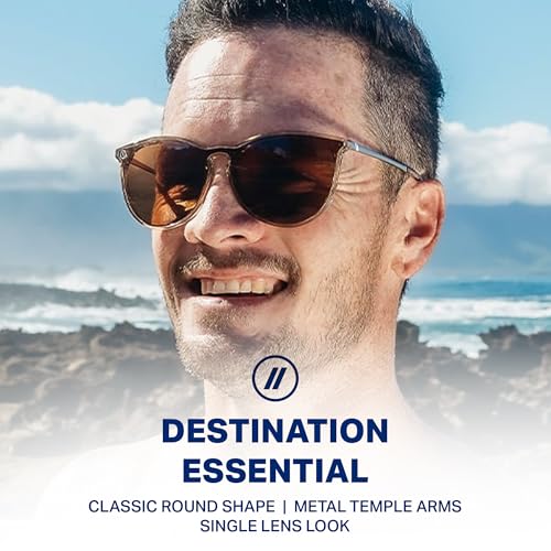 Image of Blenders Eyewear North Park X2 - Polarized Sunglasses - Classic Shape, Mixed Metal Frame - 100% UV Protection
