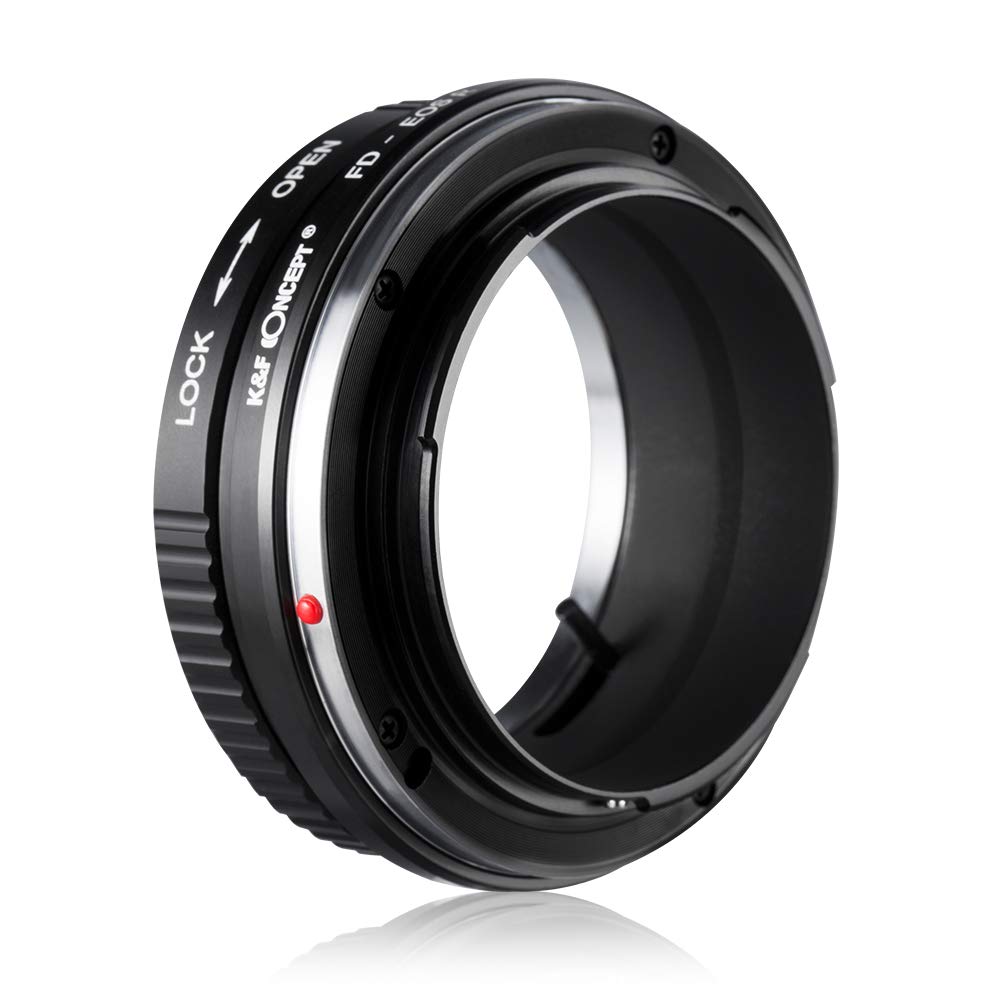 K&F CONCEPT Lente Mount Adattatore Manuale Fuoco: Compatibile con Lente Compatibile con Canon FD a Corpo Fotocamera Compatibile con Canon R